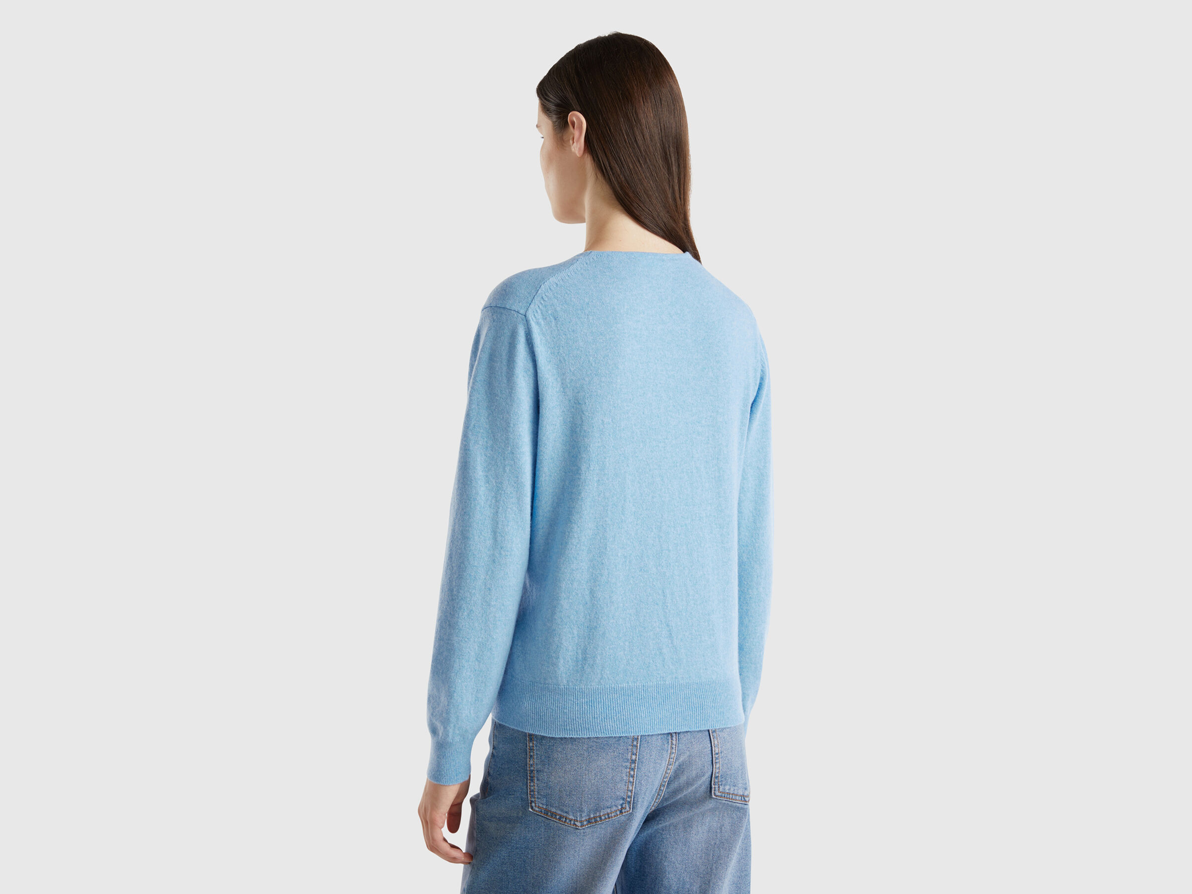 V NECK SWEATER L/S Femme image number 2